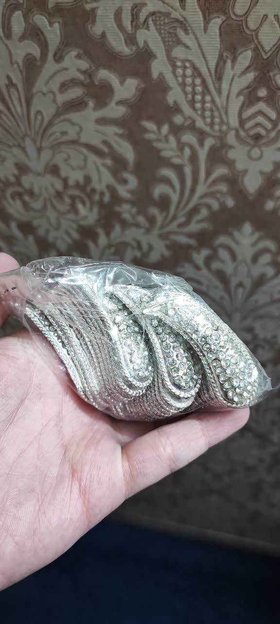 خرید اینترنتی نگین بادمجونی شکل