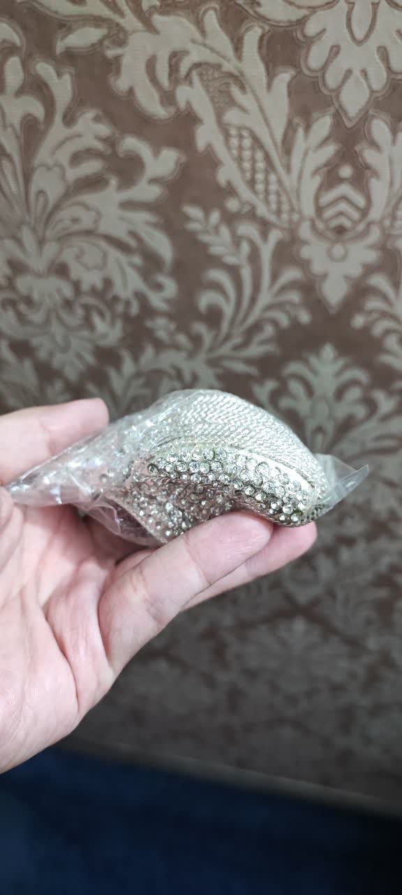 خرید اینترنتی نگین بادمجونی شکل