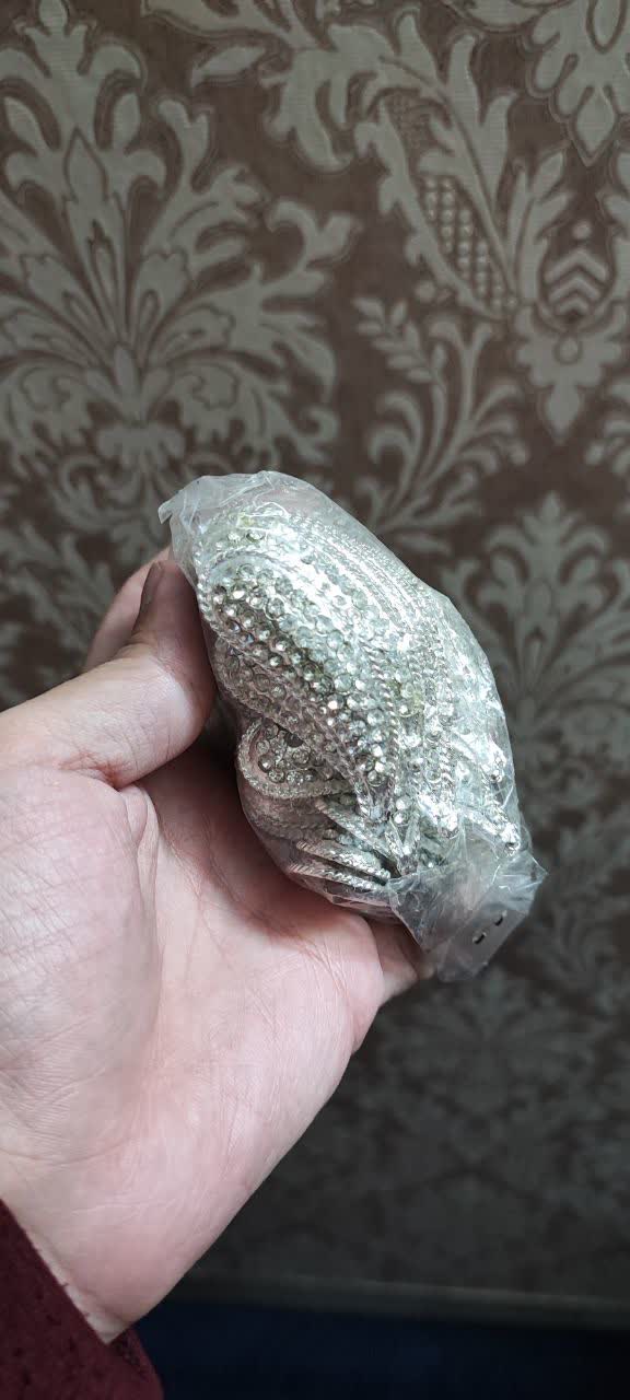 خرید اینترنتی نگین بادمجونی شکل